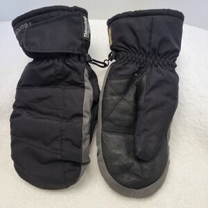 Reusch Gore Tex Thinsulate Womens Size 7 Ski Snow Winter Mittens Black Gray